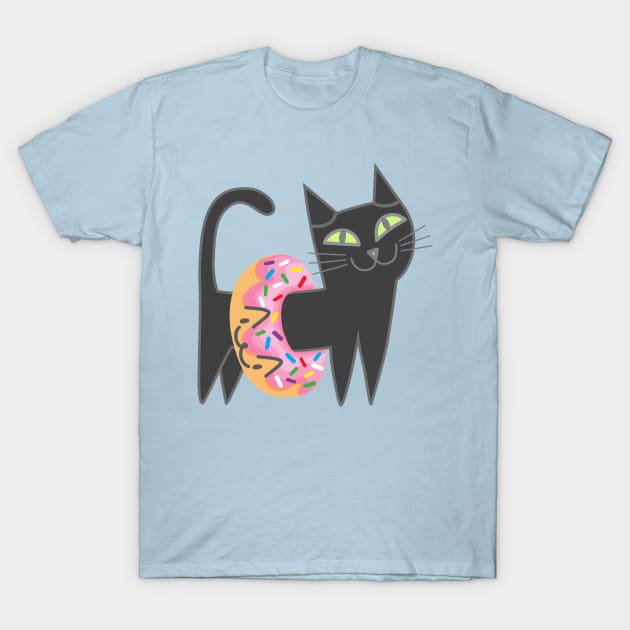 My cat loves donut T-Shirt by Plushism